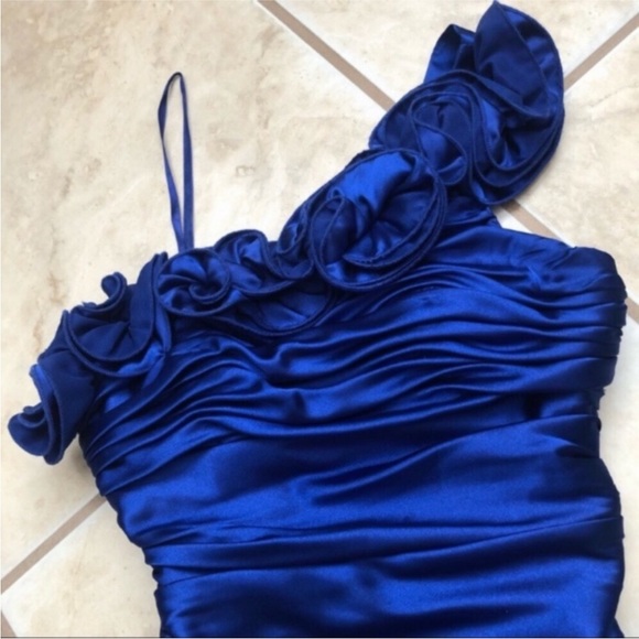 Adrianna Papell One Shoulder Prom Dress - Picture 8 of 8
